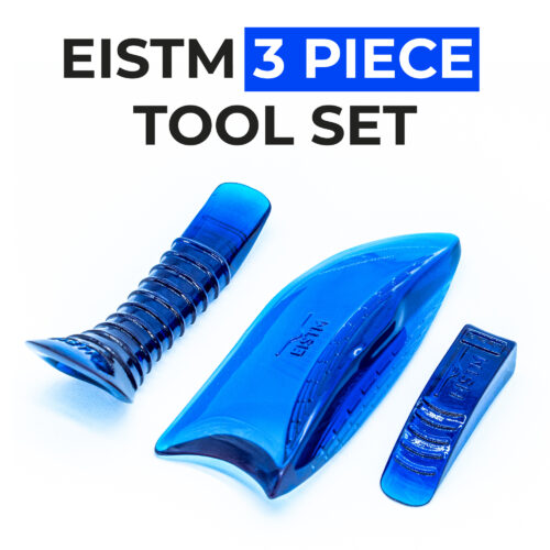 OG 3-Piece IASTM Tool Set - Fin, Spoon & Wedge with Case - Soft Tissue Mobilization Kit for ASTYM, Graston, Gua Sha - Ideal for Chiropractors, Physical Therapists & Sports Rehab